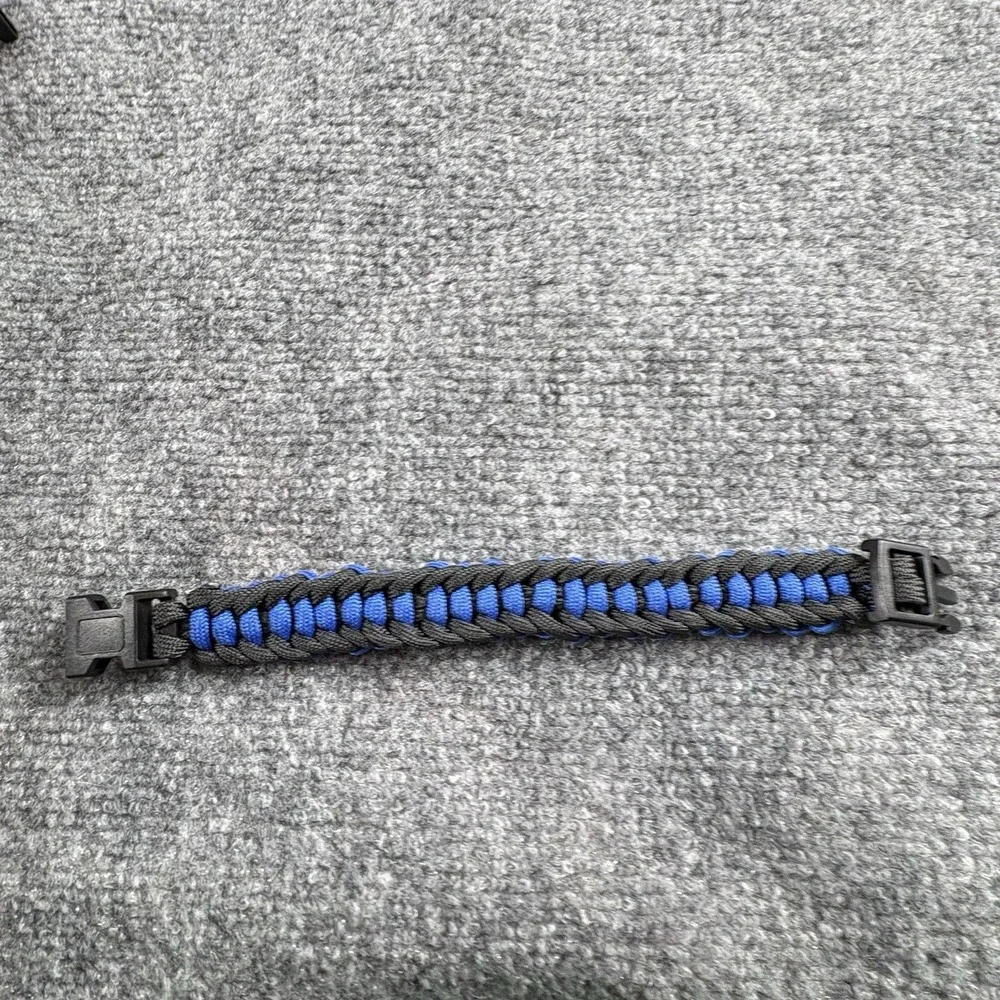 Paracord Survival Bracelet Lot Set of 4 Handmade Multicolor Outdoor Camping Hike
